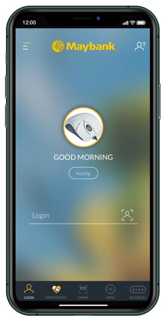 Maybank - login page